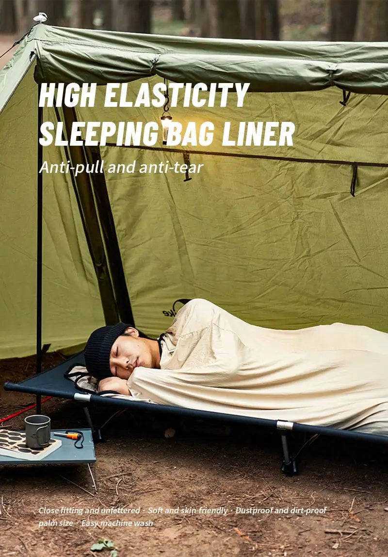 Naturehike sleeping bag liner, ultralight high-elasticity mummy quilt, portable camping, Simples Market