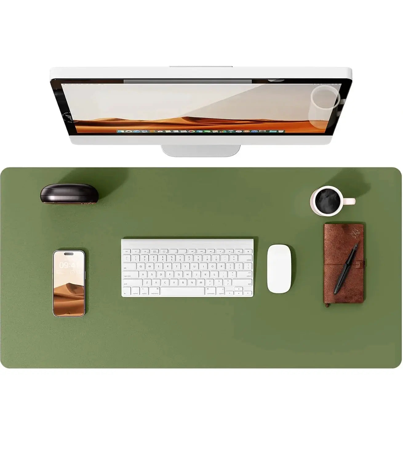 Large PU Leather Desk Pad Mouse Pad For Office Non Slip Leather Desk Mat Laptop Desk Pad Protector