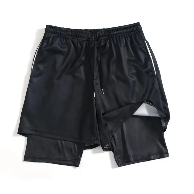 Anime Compression Set Running Sport Fitness Suit for Men Quick Dry Compression Shirt+Gym Shorts 2PCS Workout Summer Sportwear