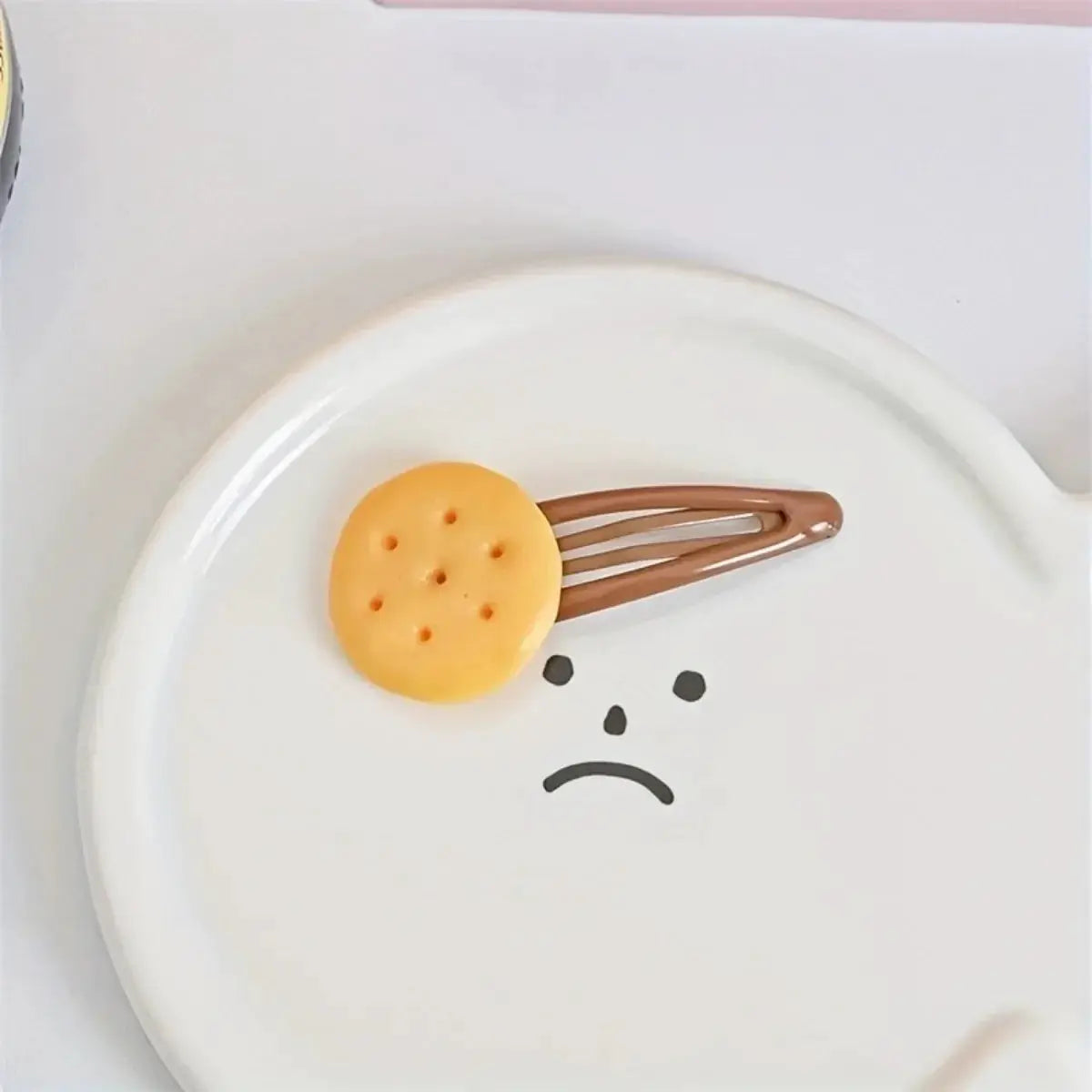 WhimsyWink Biscuit Hair Clips Set Adorable 8 Piece Simulation Biscuit Hair Clips For Women And Girls