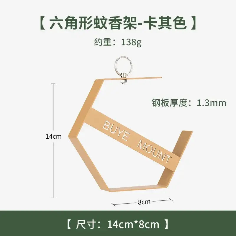 Outdoor Hanging Mosquito Coil Holder for Camping and Hiking Mosquito Coil Tray Organizer