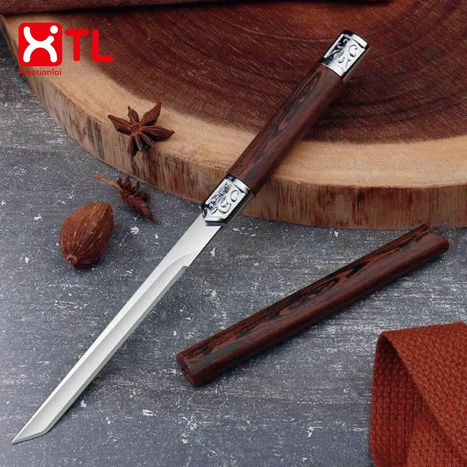 Exquisite Stainless Steel Small Straight Knife Paring Knife For Fruits Sushi And Meats Portable Household Kitchen Tool
