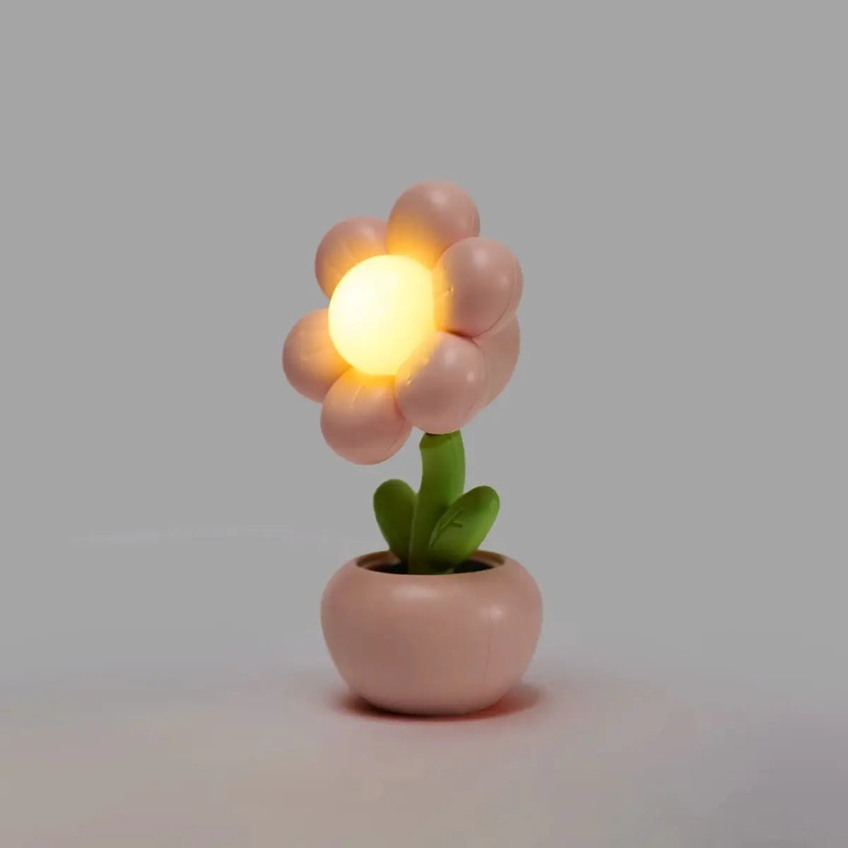 FloraGlow Mini LED Floral Potted Night Light Soft Glowing Flower For Cozy Bedroom And Desk Ambience