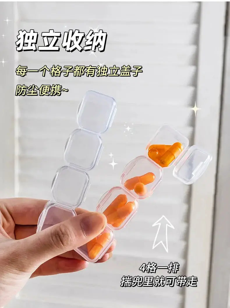 Portable Transparent Jewelry Box For Earrings And Necklaces With Antioxidation Tray And Travel Storage