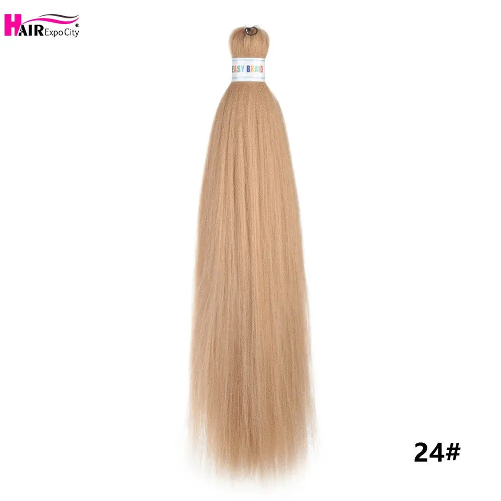 Easy Braids 26in synthetic jumbo braids hair extensions, ombre blonde color, pre-stretched, Simples Market