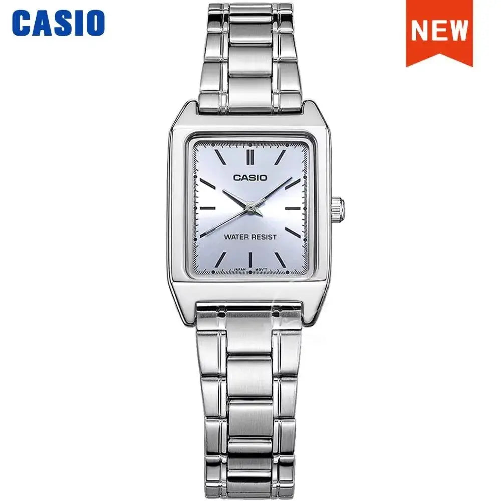 Casio women's stainless steel watch, silver-tone, water resistant 30m