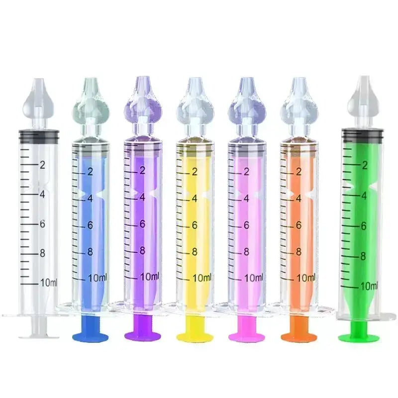 Dual Capacity 10Ml 20Ml Baby Nasal Aspirator Syringe Nose Cleaner Rhinitis Nasal Washer Irrigator Needle For Children