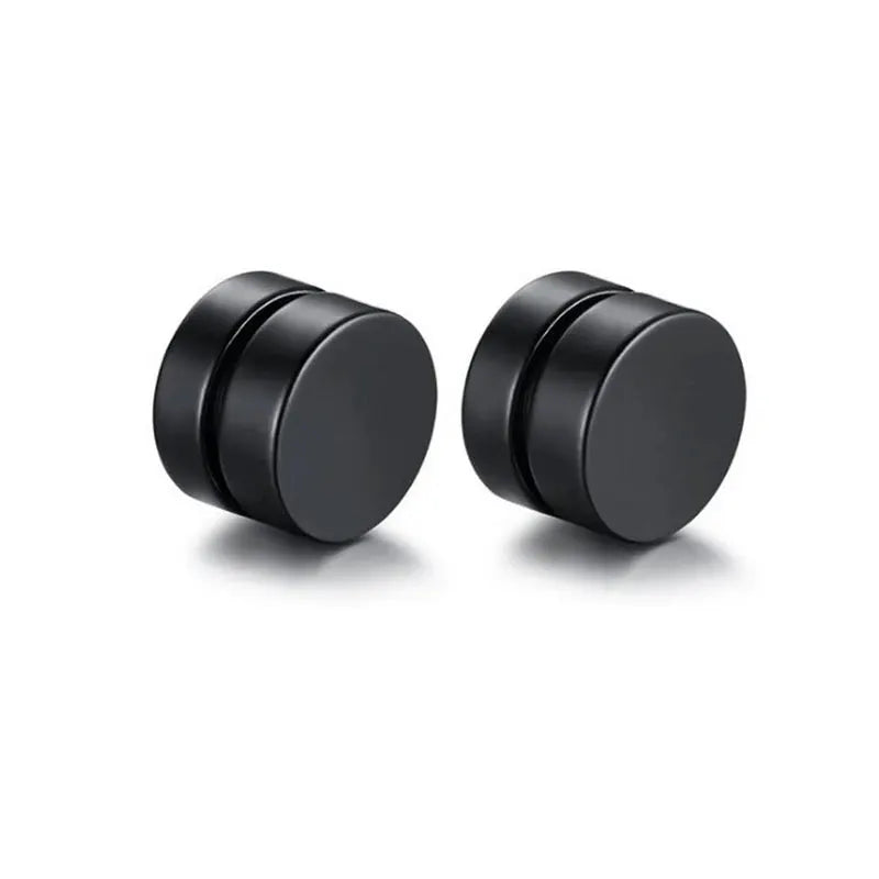 Mens Magnetic Stainless Steel Hip Hop False Earrings Personalized Non Piercing Accessory