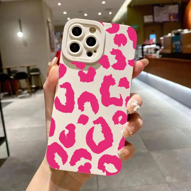 Leopard Design Phone Case for iPhone 7 Through 17 Series With Full Camera Protection and TPU Build