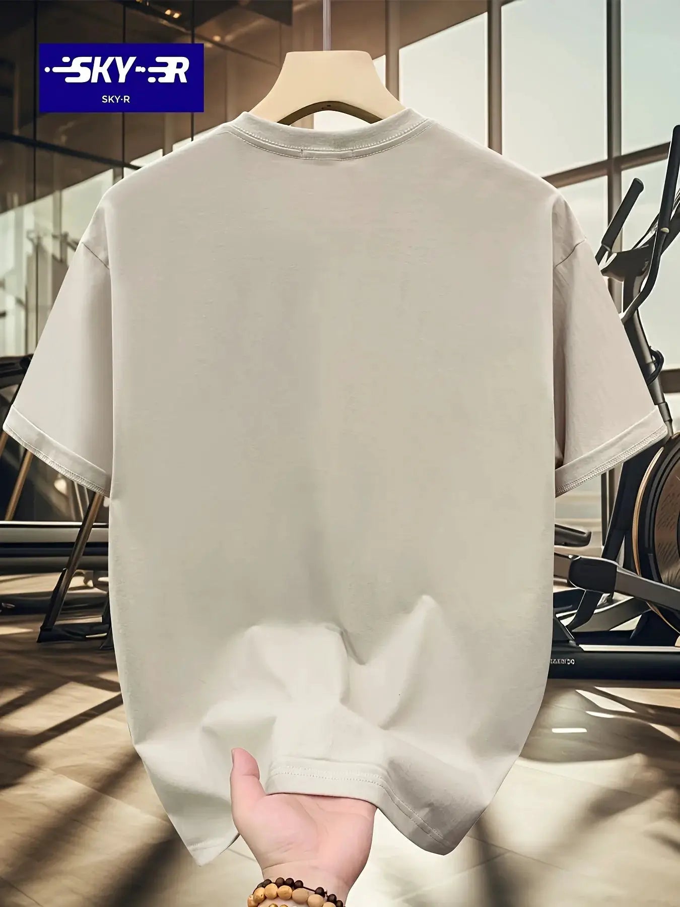 Summer Men's 100 Percent Cotton Casual T Shirt With Letter Pattern Printed Round Neck Short Sleeve Large Size Loose Fit