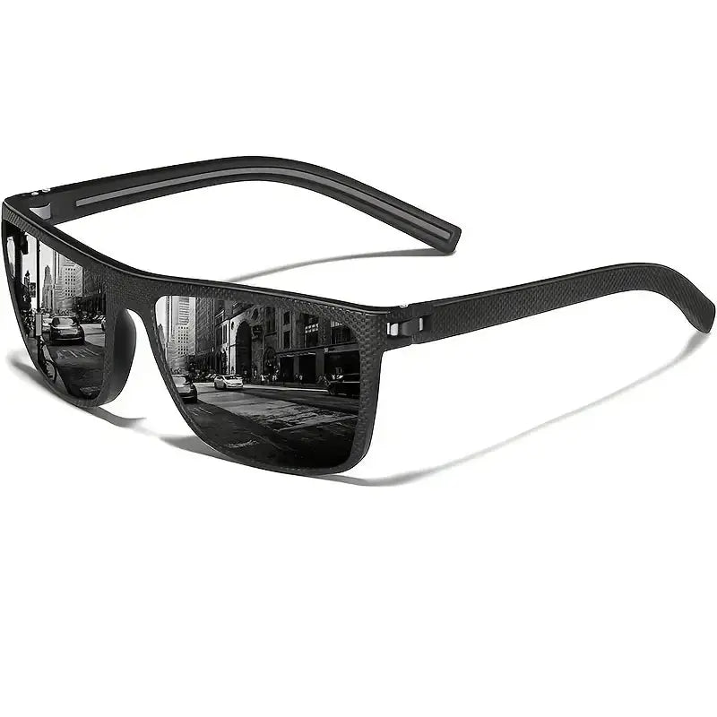 PulseOptics Square Polarized Sunglasses Unisex Lightweight Frames With Glare Reducing TAC Lenses