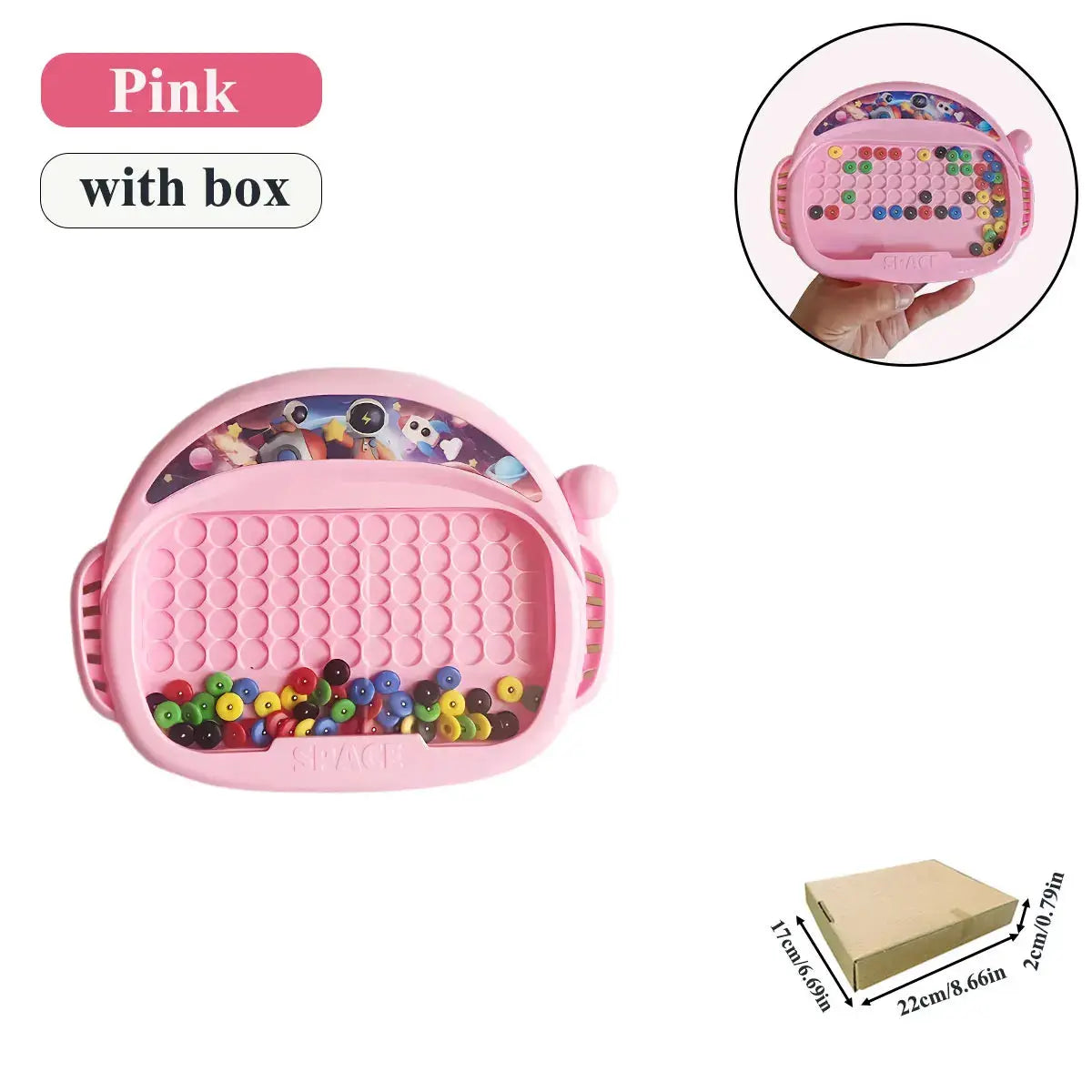 Magnetic Doodle Board For Kids Ages 3 To 8 With Pen And Beads Educational Toy Montessori Gift