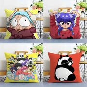 P Chan Ranma cartoon pillow cover set by Simples Market, double‑sided prints, 4 designs on short plush fabric
