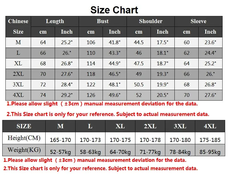 Size chart for Simples Market -20 Degree Down Jacket, listing M–4XL chest, shoulder and sleeve measurements.