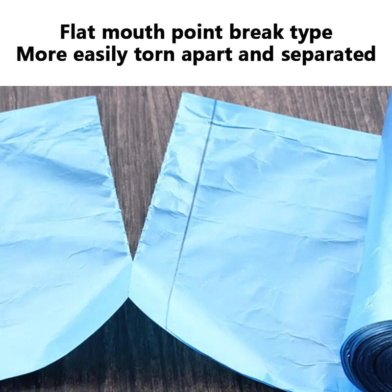 Simples Market blue disposable flat-mouth garbage bags, 45x50 cm, thickened and strong; 2 bags shown.