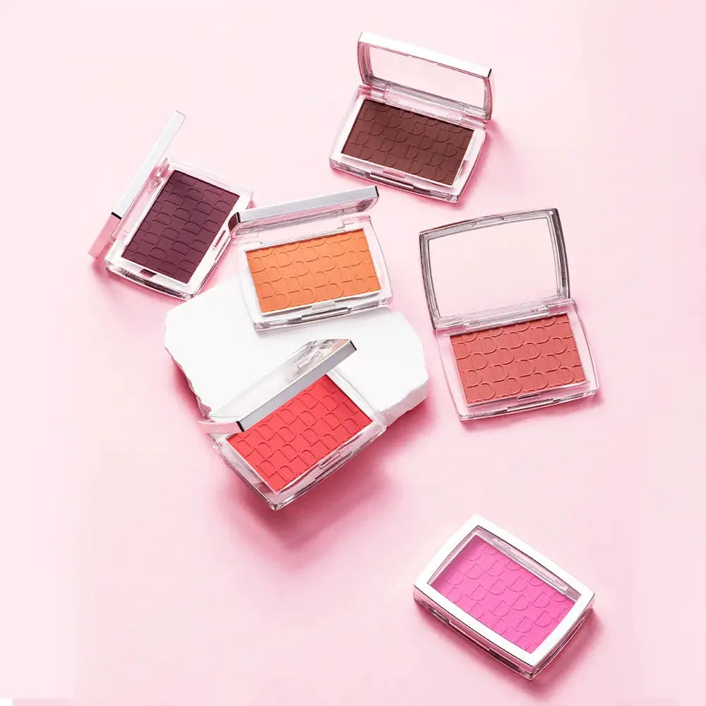 Brand Face Matte Blush Palette Natural Rosy Tint For Brightening And Contouring Finish