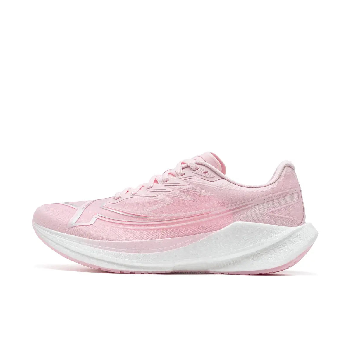Xtep Shyft 1.0 running shoes, pink upper with white midsole