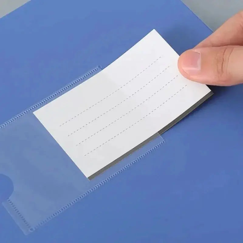 Blue A4 plastic storage file box with lid for documents
