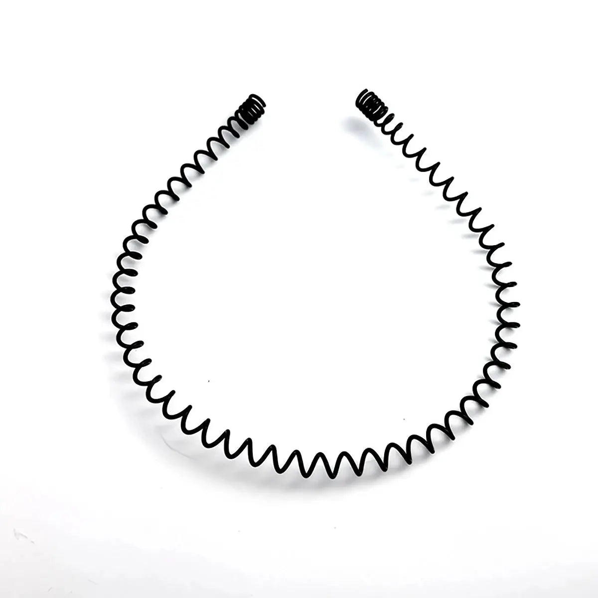 KoreanFlex Unisex Simplified Korean Fashion Hair Hoops With Anti Slip Alloy Clips For Sports And Daily Wear