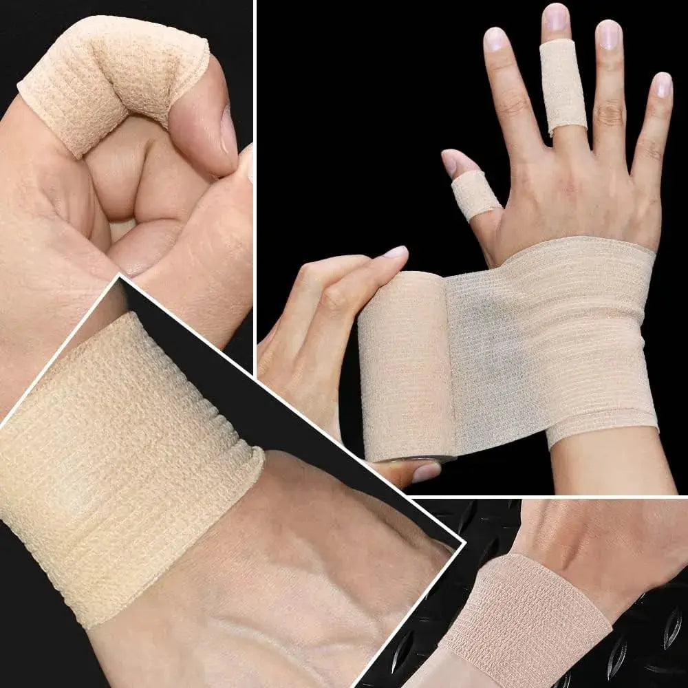 Colorful Self Adhesive Elastic Bandage Wrap Elastoplast for Knee Finger Ankle Palm Sports Injury Aid Kit Pet Tool
