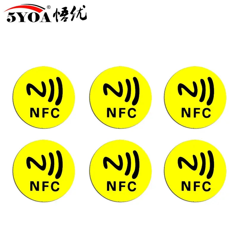 6 Pcs NFC Ntag213 Ntag215 Ntag216 Tags Sticker 13.56MHz Universal RFID Labels For Amiibo And More