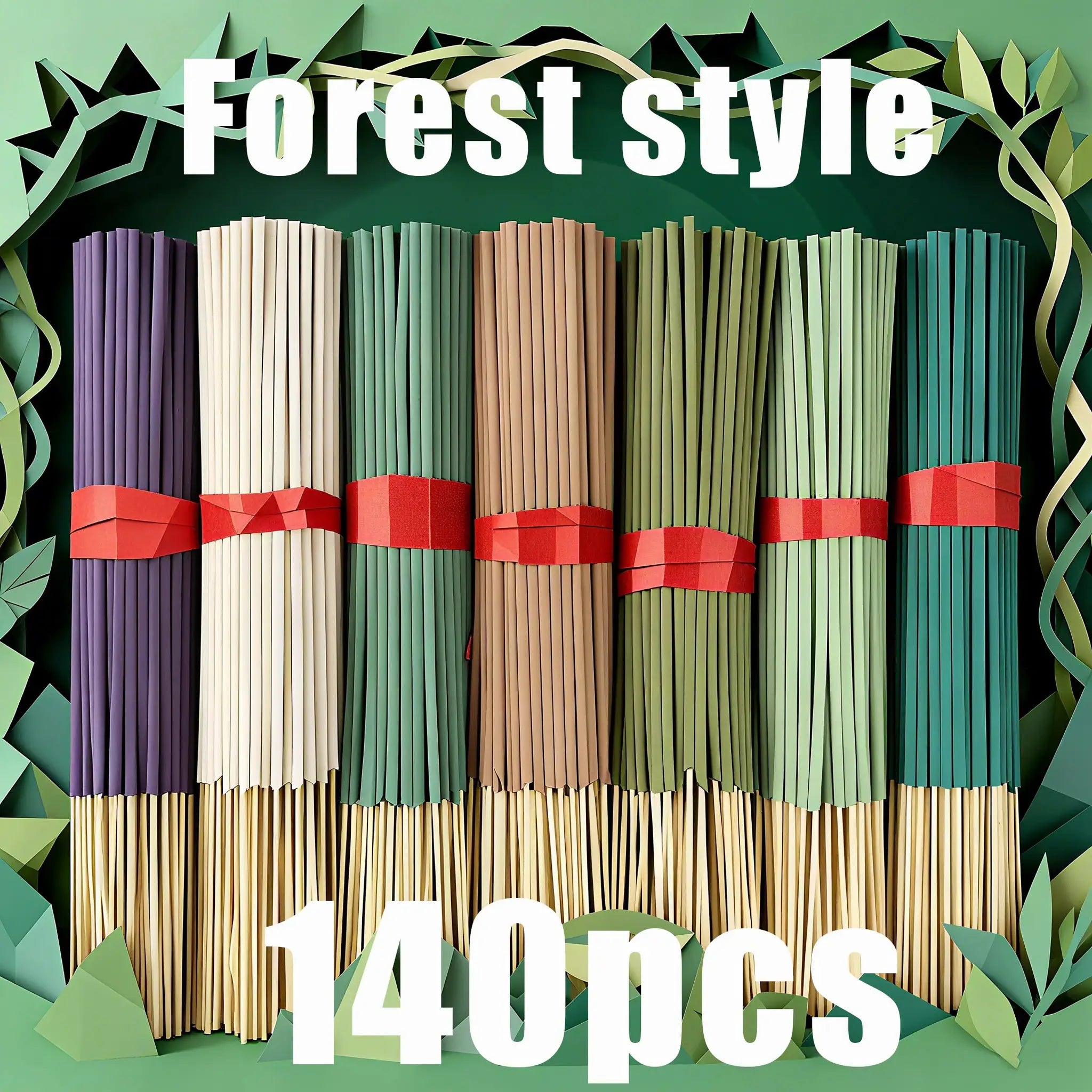 7 Sets Of 20 Incense Sticks Featuring Rose Lavender Sandalwood Jasmine Mint Cherry Blossom Herbal Dragon Bloodwood
