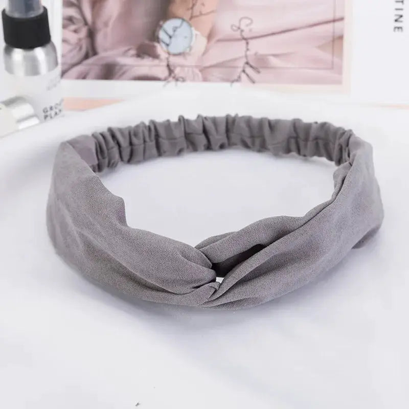 BohoChic Cross Turban Headbands For Women Lightweight Chiffon Bohemian Hair Accessories