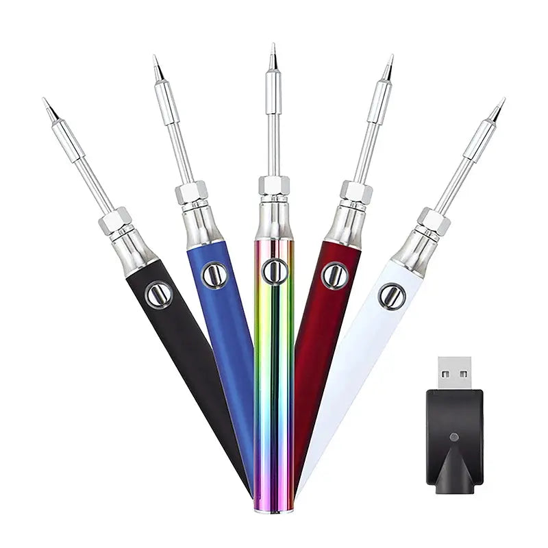 USB 5W Cordless Rechargeable Soldering Iron Pen With Adjustable Temperature For Portable Electronics Repair Tool