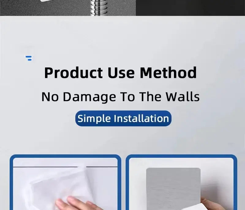 Universal shower head holder by Simples Market with punch-free suction cup and 360° adjustable wall mount