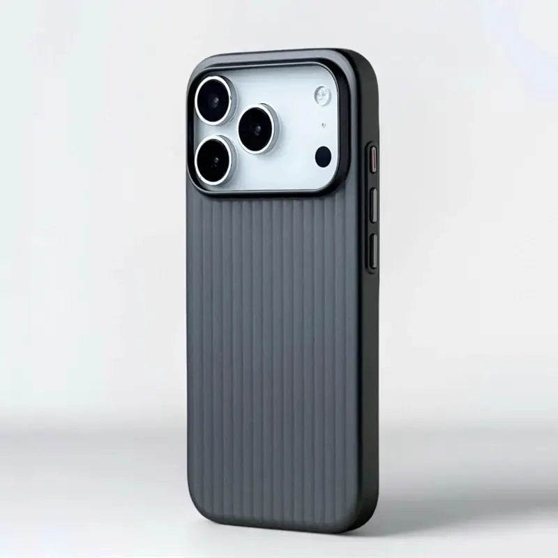 3D Luggage Stripes MagSafe Case For iPhone 14 15 16 17 Pro Max Shockproof Matte Wireless Charging Cover