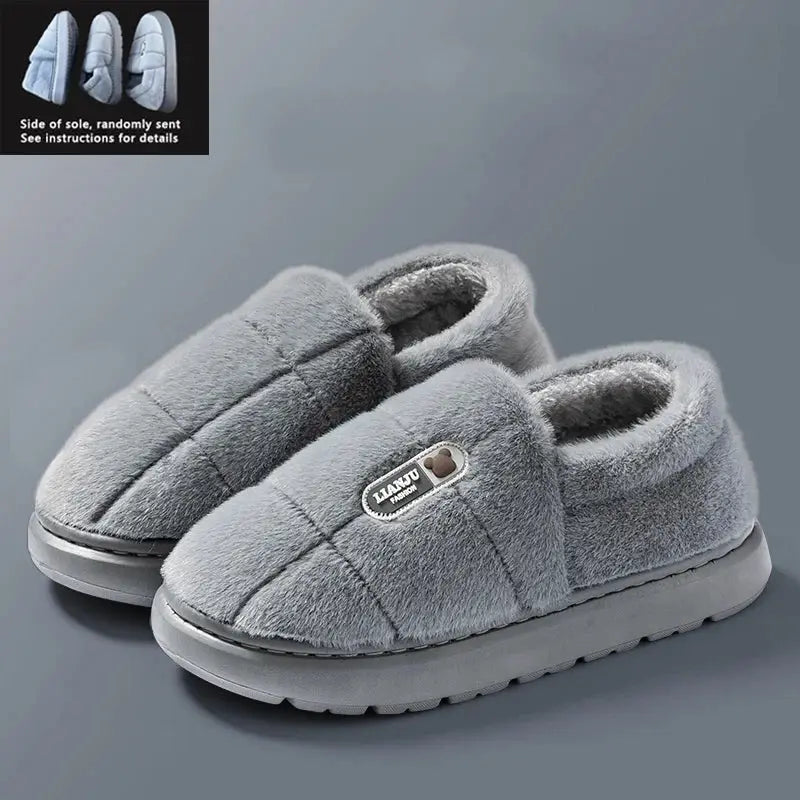 CozyCloud Plush Winter Slippers With Wrap Heel Non Slip Sole Ultra Warm Indoor Shoes For Men And Women Big Sizes 50 51