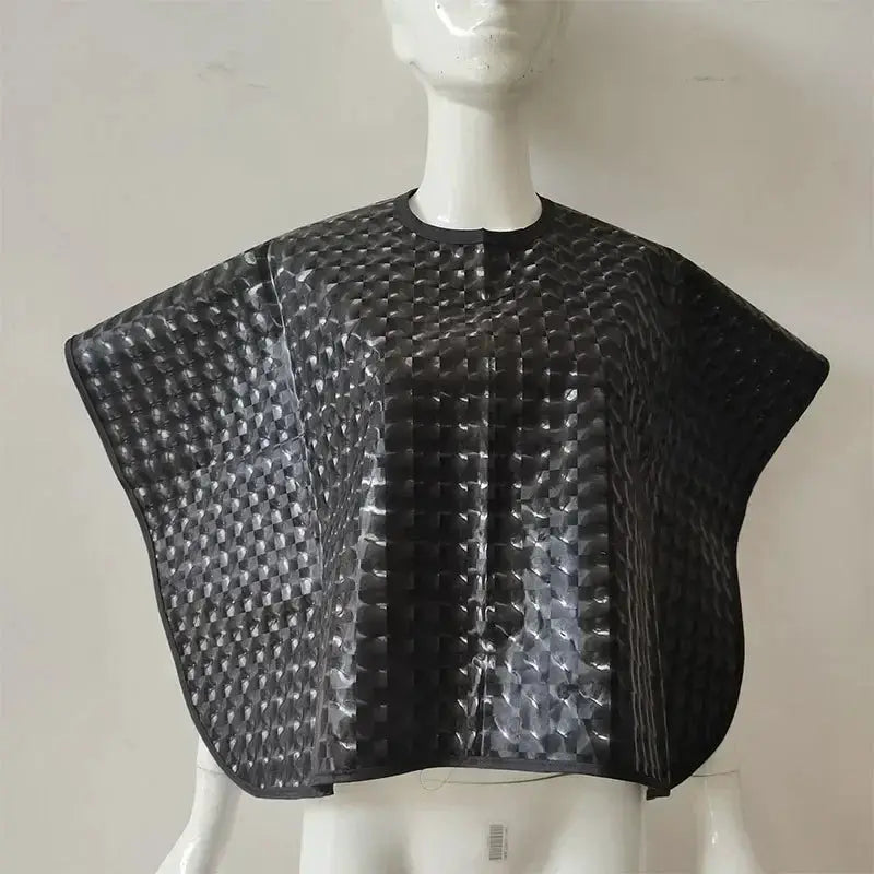 Waterproof Hair Cutting Cape For Barbers And Salons PVC Dye Shield Hairdressing Gown