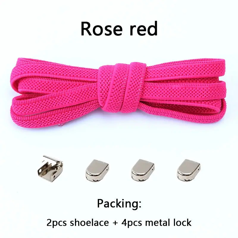 FlexFit No Tie Elastic Shoelaces One Size Fits All Adults And Kids Quick Slip On Shoes