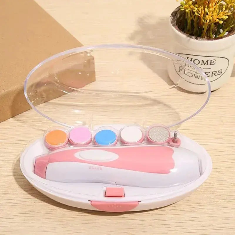Multifunctional Electric Baby Cutter Trimmer Nail Care Set With Nail File Clippers And Toe Fingernail Tools