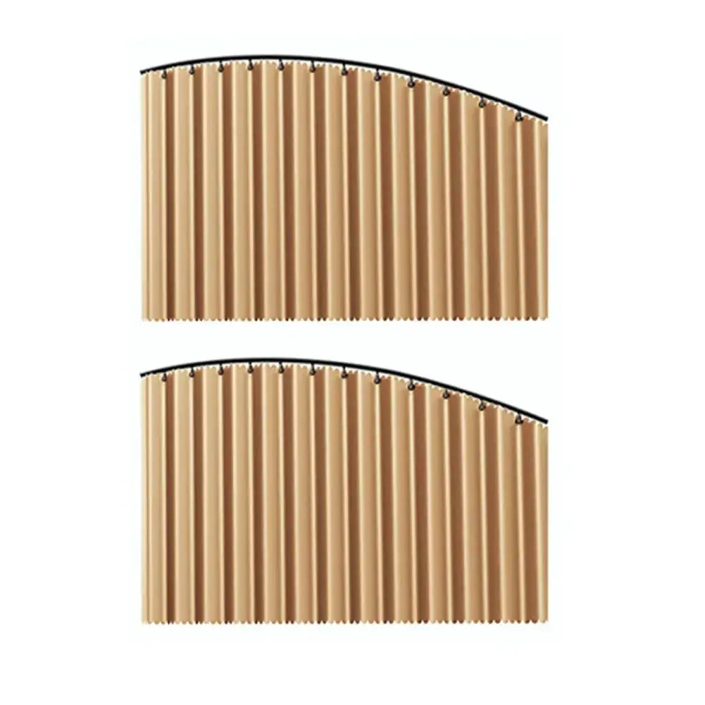 2 pcs beige car side window sun shades, automatic telescopic foldable UV heat shield for sedan and SUV, Simples Market