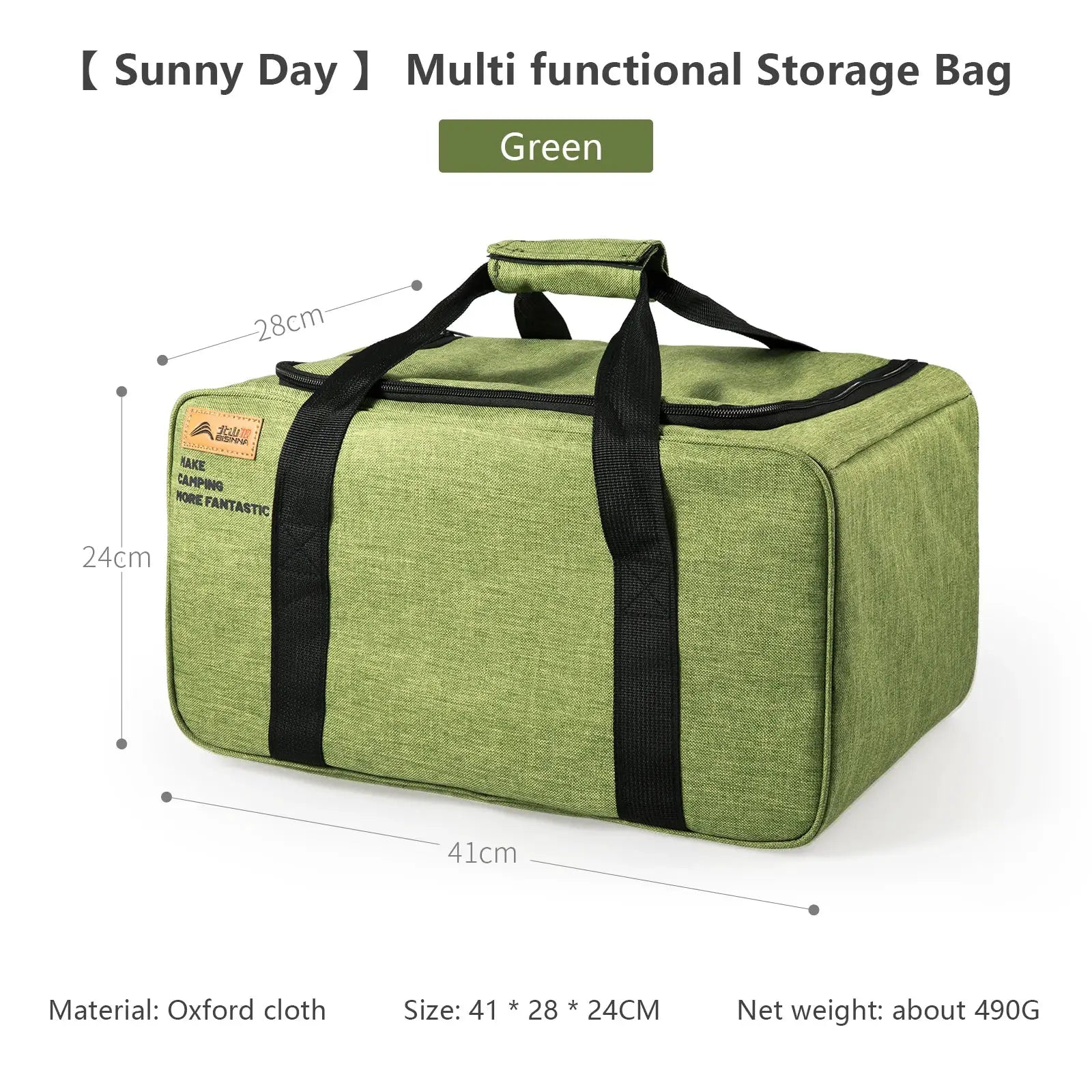 BISINNA 26L Outdoor Camping Bag Folding Gas Tank Storage Picnic Cookware Container With Adjustable Partitions