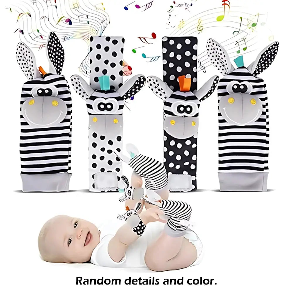 Baby Wrist Rattle Socks Toys 0 To 12 Months Learning Toy For Boys And Girls Educational Development Sensory Gift