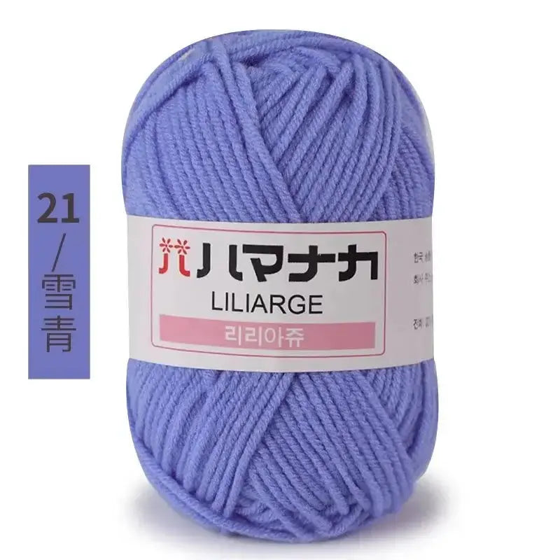 Milk Sweet Soft Cotton Baby Yarn Bamboo Blend Velvet Thick Wool For Hand Knitting And Crochet DIY Sweaters