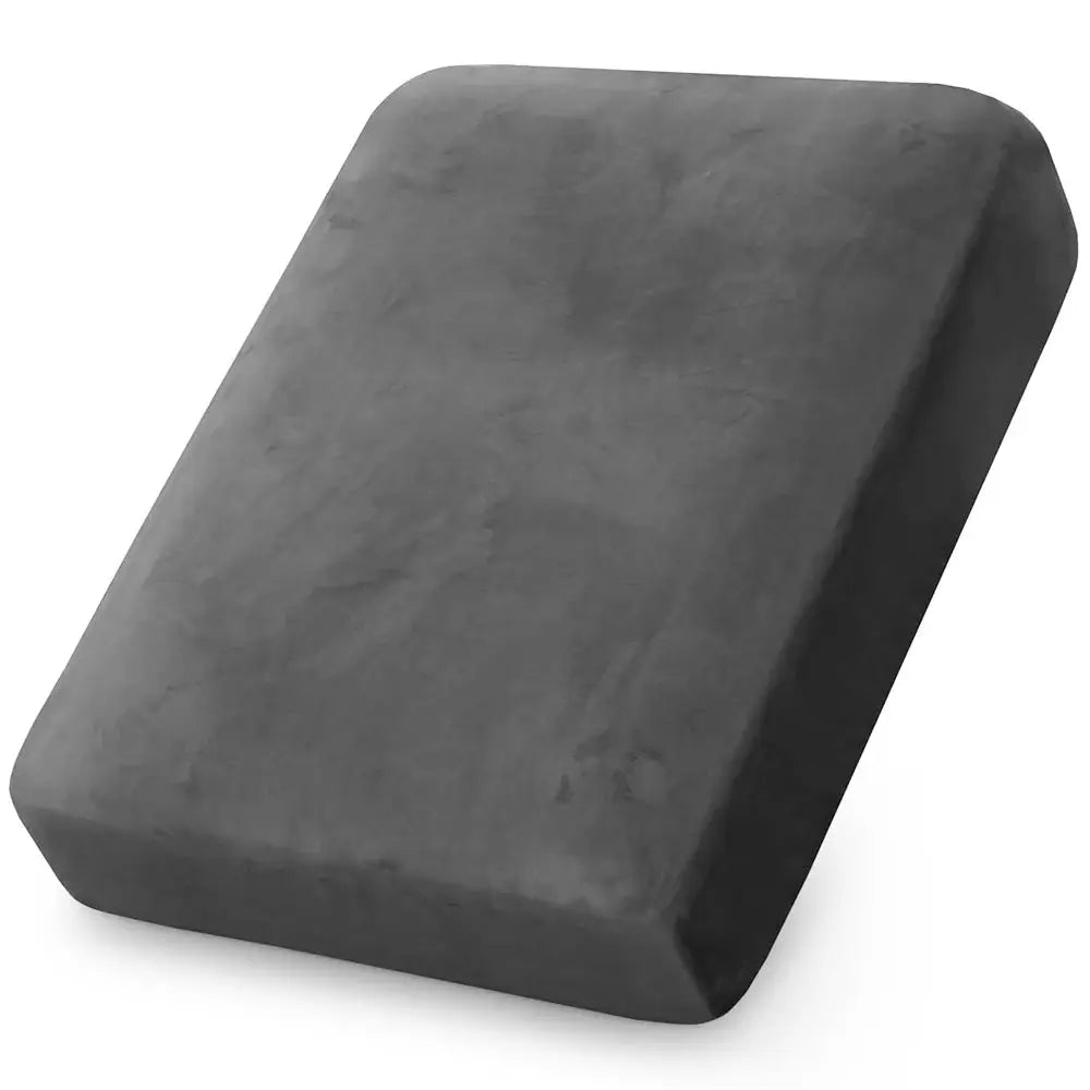Gray velvet sofa cushion cover, plush stretch slipcover for living room