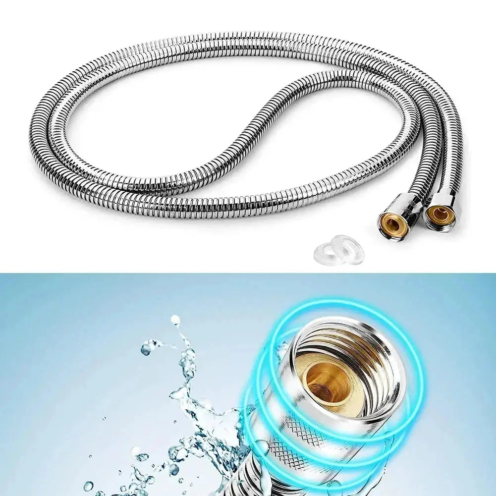 LUHAIXIONGDI Stainless Steel Shower Hose Explosion Proof Large Flow And Compression Resistant Half Inch Two Meter