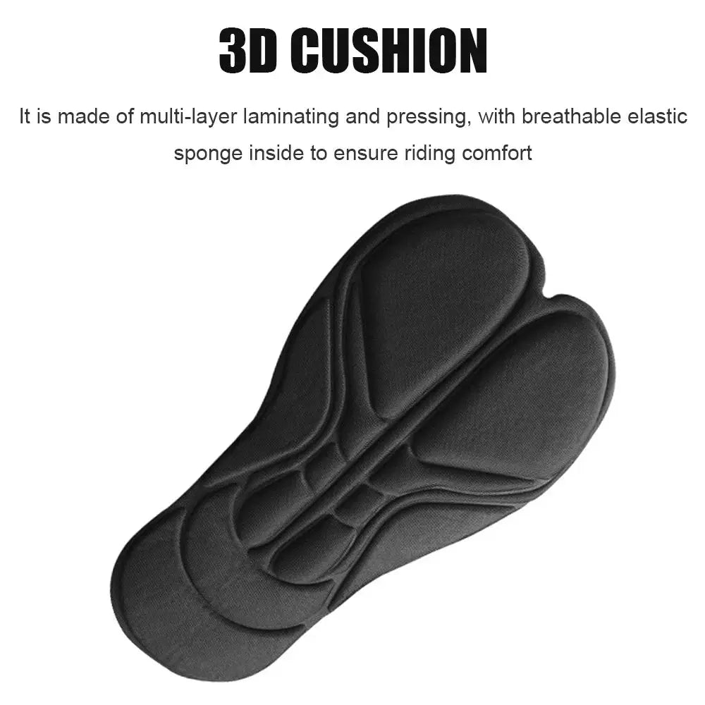FVXVXV 4D padded cycling shorts seat pad, black, breathable