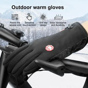 Winter Gloves For Men Waterproof Windproof Cold Weather Warm Touchscreen Zippered Gloves For Snowboard Riding Driving