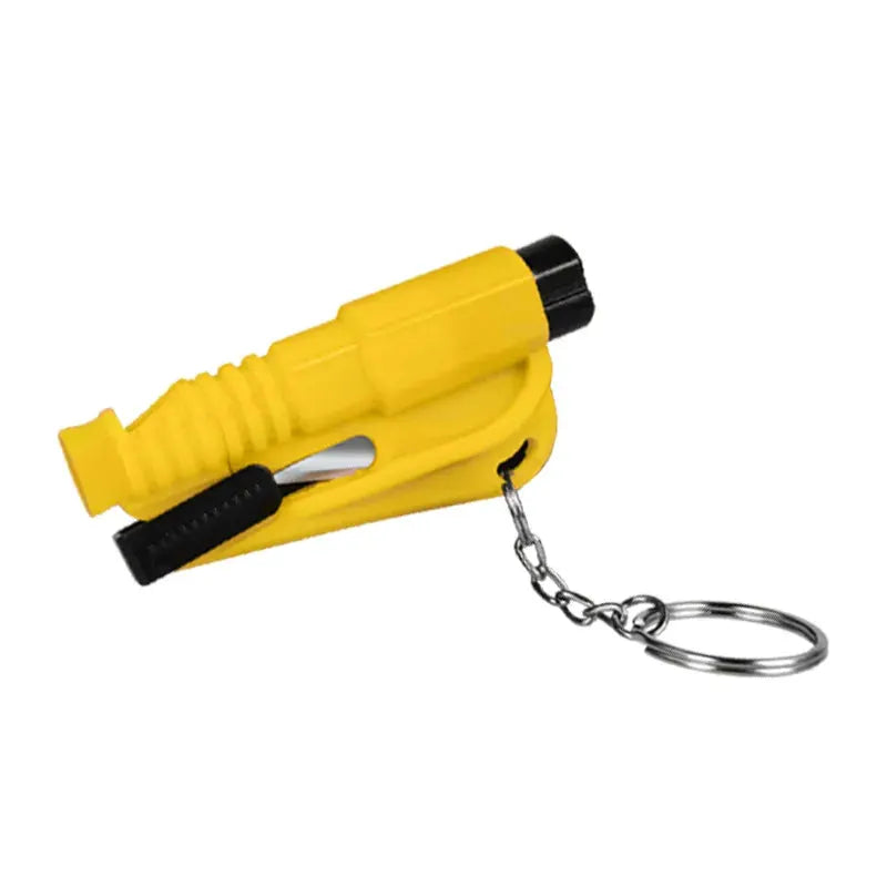 Safety Hammer With Rescue Whistle 2 In 1 Car Escape Tool Window Breaker And Seatbelt Cutter Compact Emergency Tool