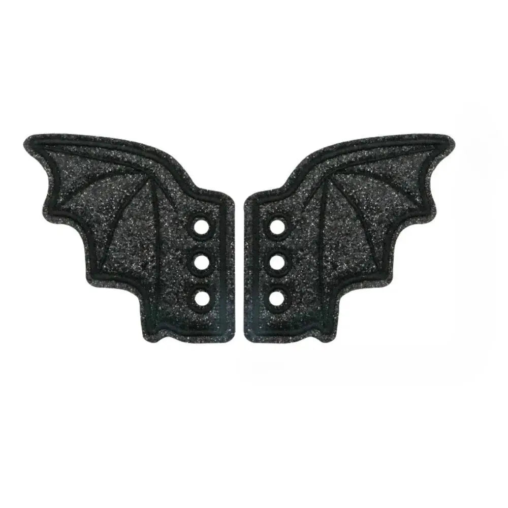 One Pair Bling Bat Wing Shoe Charms For Sneaker Laces Punk Style Halloween Gift Accessory Decor