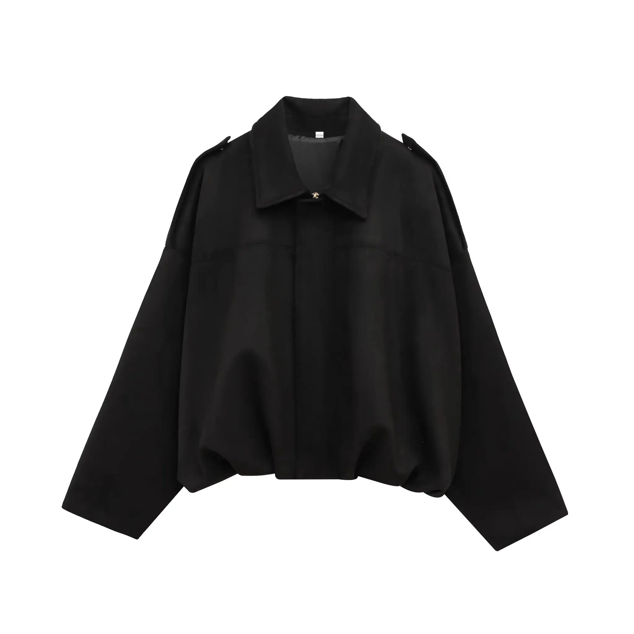 HH Women's Street Fashion Suede Texture Coat Vintage Inspired Cozy Winter Jacket With Batwing Sleeves