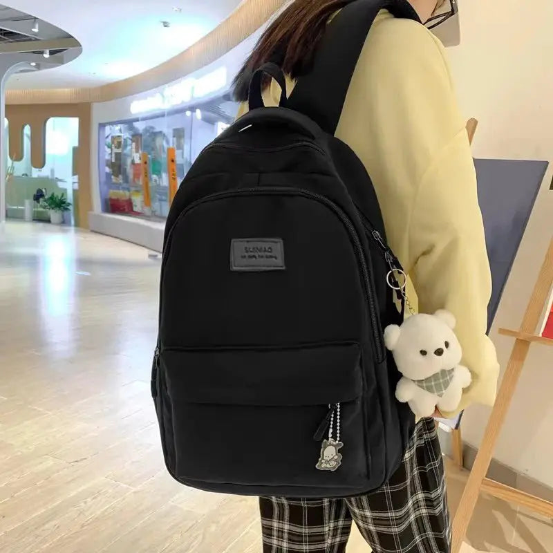 Aophlola Trendy High - Capacity Waterproof College Backpack - Simples Market