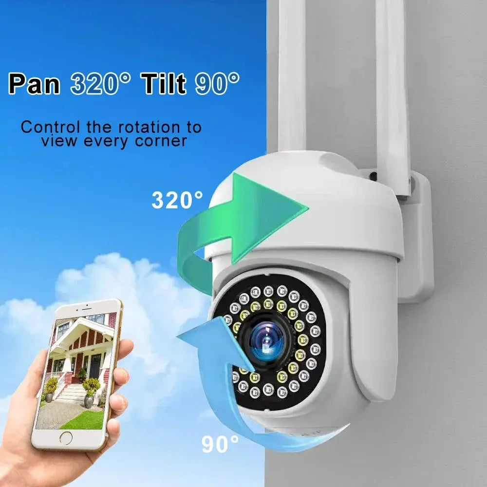 Yoosee HD IP Camera outdoor white security camera with 320° pan and 90° tilt
