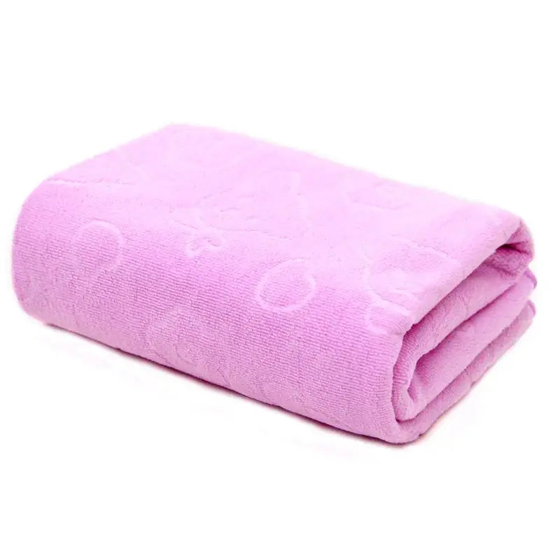 Simples Market pink dog and cat towel, quick-drying soft fiber bath towel