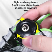 Automatic Shoelaces No Tie System With Swivel Buckle For Sneakers And Tennis Shoes 1 Pair