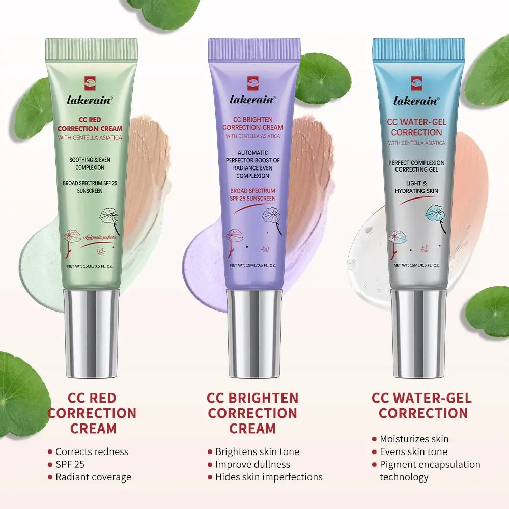 Korean Glow CC Cream Color Changing Liquid Foundation With High Coverage Hydrating Water Gel Formula